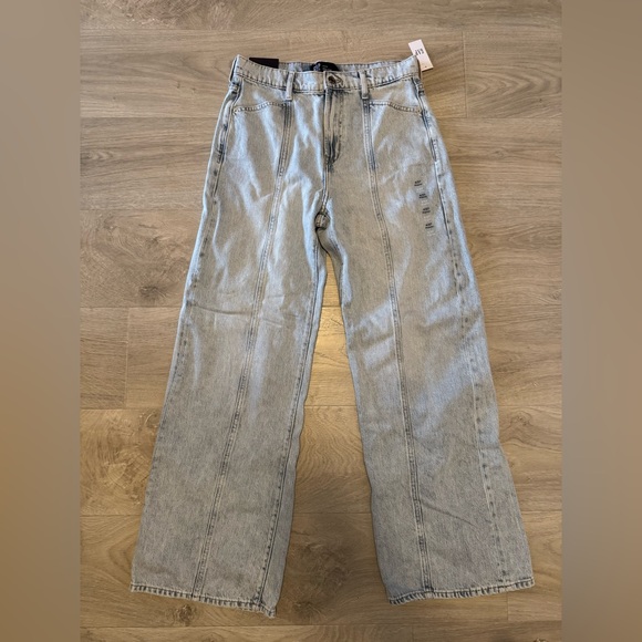 GAP Denim High Rise Wide-Leg Jeans - Light Blue NWT - size 4/27R - Picture 1 of 5